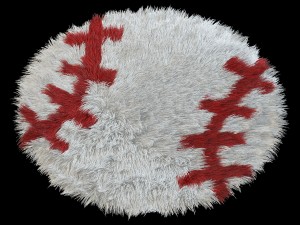 carpet round baseball 3D Model