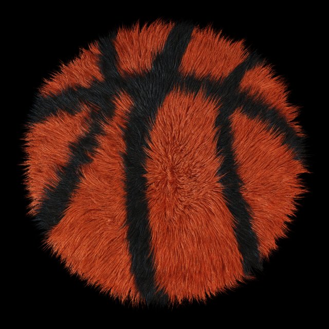 carpet round basketball Modello 3D .c4d .max .obj .3ds .fbx .stl .blend 