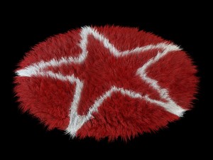carpet round star Modello 3D