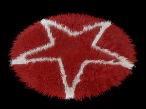 carpet round star Modello 3D