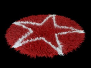 carpet round star Modello 3D