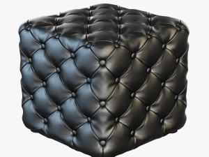 pouf porada alcide Modello 3D