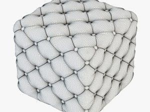 pouf porada alcide Modello 3D