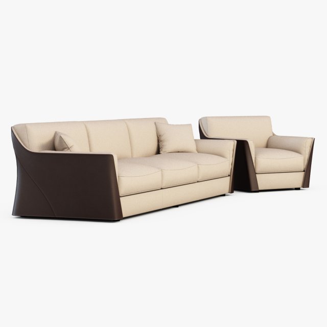 sofa vittoria 3D मॉडल .c4d .max .obj .3ds .fbx .stl .blend 