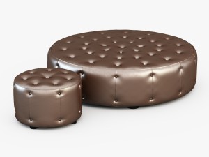 round pouf 3D Model