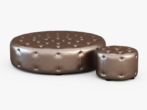 round pouf 3D मॉडल