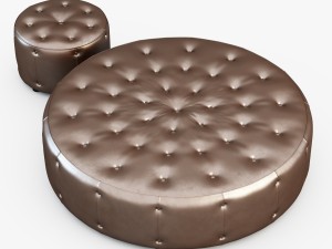 round pouf 3D मॉडल