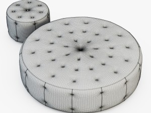 round pouf 3D मॉडल