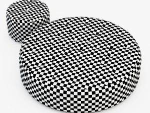 round pouf 3D मॉडल