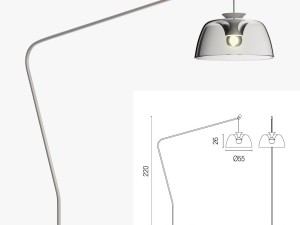 calligaris arpege floor lamp 3D Model