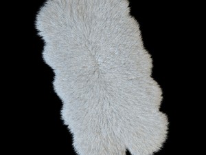 skin sheepskin bianco 4y Modèle 3D
