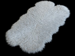 skin sheepskin bianco 4y 3D Model