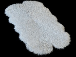 skin sheepskin bianco 4y 3D Model