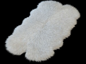 skin sheepskin bianco 4y 3D Model