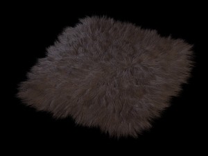 carpet of sheep skins Modelo 3D