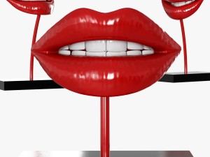 figurine lips Modèle 3D