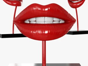 figurine lips 3D Model