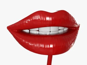 figurine lips 3D Model