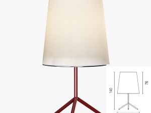 big wave floor lamp 3D 모델