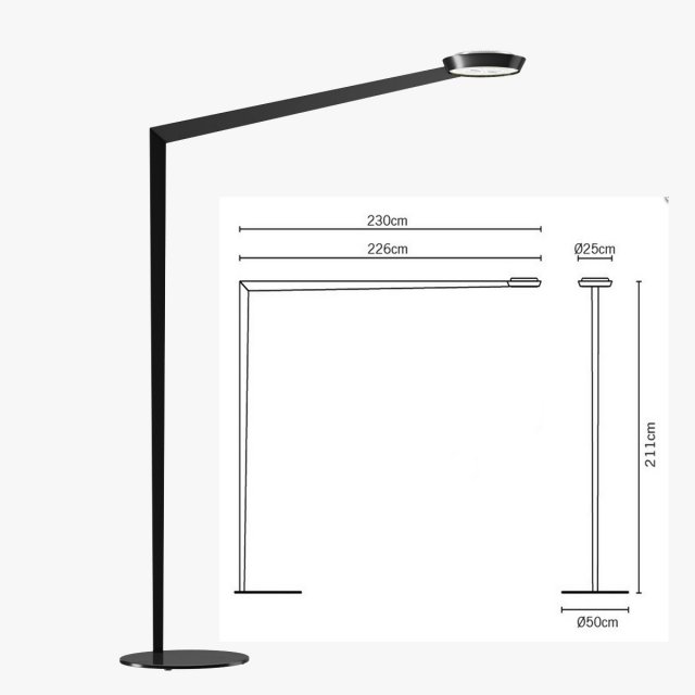 floor lamp fabbian f05c0102 angle 3D Model .c4d .max .obj .3ds .fbx .stl .blend 