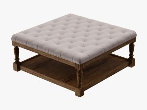 pouf dialma brown mobili db001578 Modèle 3D