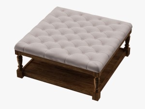 pouf dialma brown mobili db001578 Modelo 3D