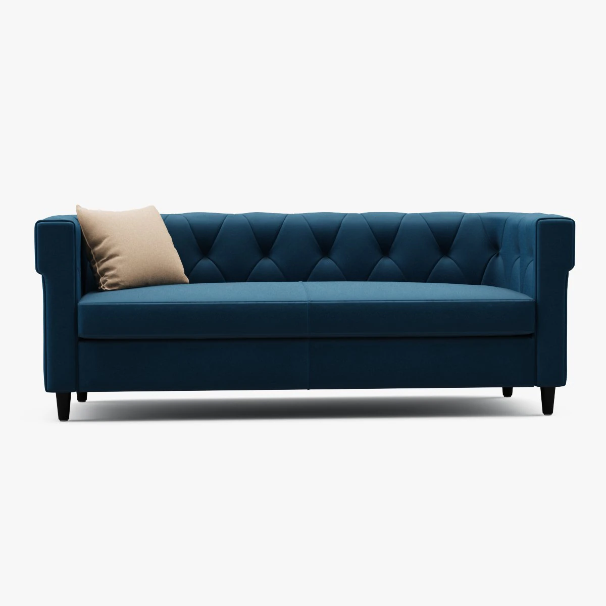 chester tufted upholstered sofa 3D Model .c4d .max .obj .3ds .fbx .stl .blend