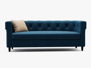chester tufted upholstered sofa 3D Model