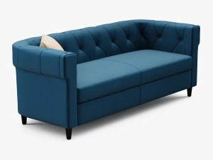 chester tufted upholstered sofa 3D Model
