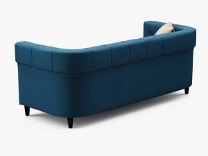 chester tufted upholstered sofa 3D Model