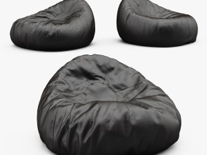 grand leather bean bag chair Model 3D