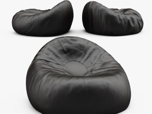 grand leather bean bag chair Model 3D