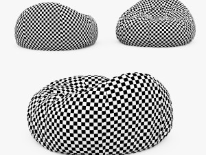 grand leather bean bag chair Model 3D