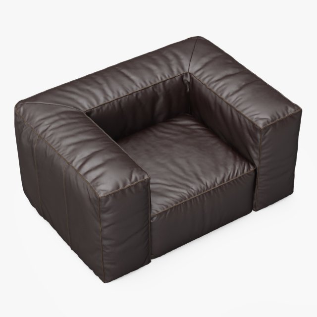 scruffy armchair 3D 모델 .c4d .max .obj .3ds .fbx .stl .blend 