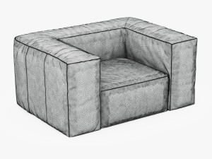 scruffy armchair 3D 모델