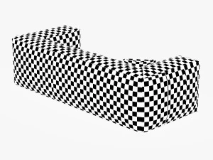 scruffy sofa 3D Model