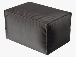 footstool scruffy 3D Model