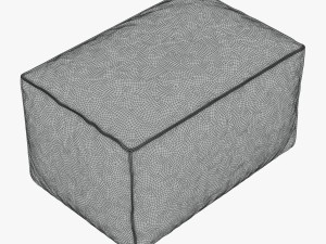 footstool scruffy 3D मॉडल
