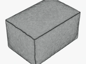 footstool scruffy 3D Model