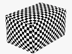 footstool scruffy 3D Model
