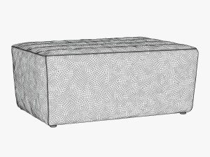 footstool shabby 3D Модель