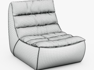 magna antique whiskey armchair 3D Model