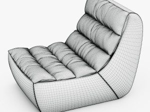 magna antique whiskey armchair 3D Model