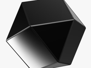 matty mirrored polygon side table Modello 3D