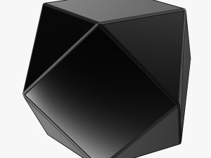 matty mirrored polygon side table Modello 3D