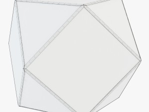 matty mirrored polygon side table Modello 3D