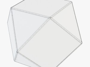 matty mirrored polygon side table Modello 3D