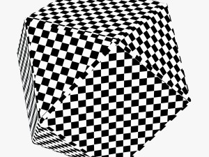matty mirrored polygon side table Modello 3D