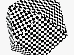 matty mirrored polygon side table 3D Model