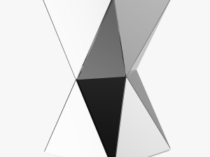 mirrored reflective side table Modelo 3D
